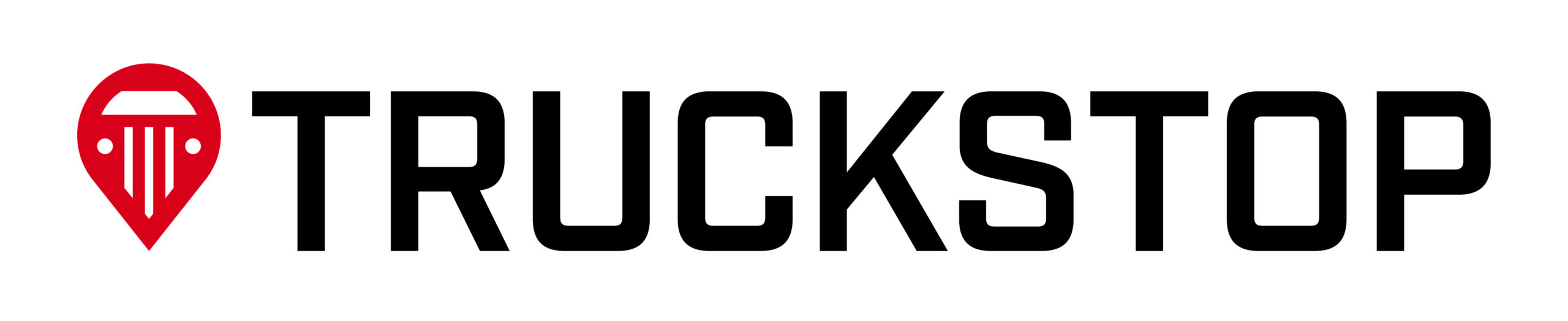 logotipo de la parada de camiones