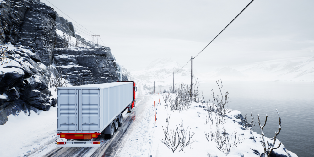 Truck in snow